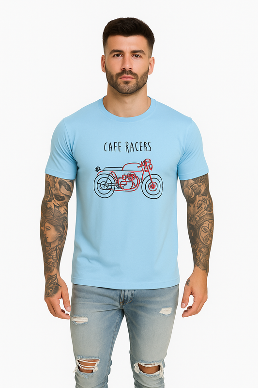 Round neck t-shirt sky