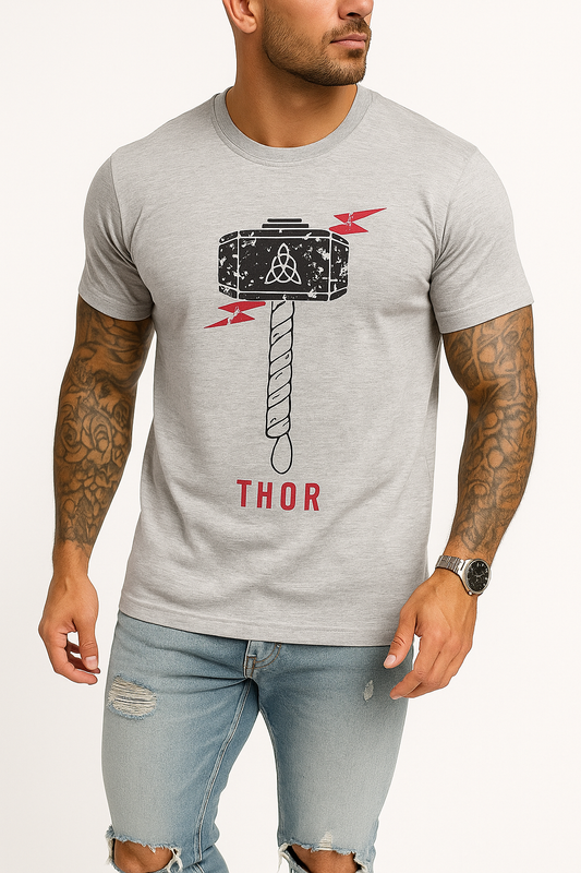 Round neck t-shirt -Melange